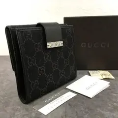 送料込み！ 極美品 GUCCI コンパクトウォレット こげ茶 202