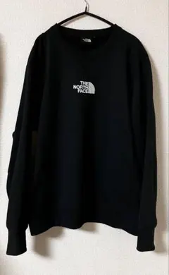 THE NORTH FACE ブラック トレーナー L センターロゴ