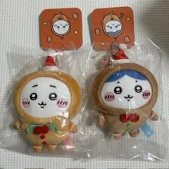 ちいかわ　ジンジャーマンマスコット　ハチワレ　ぬいぐるみ　クリスマス　限定のサムネイル