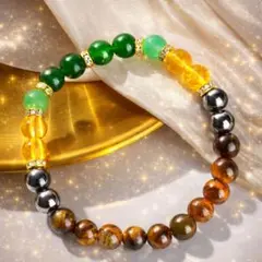 金運・仕事運・対人運を整える｜マルチカラー天然石風パワーストーンブレス