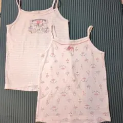 女の子　キッズ　キャミソール2枚セット　110サイズ　幼稚園　保育園