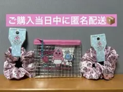 【新品未使用】おぱんちゅうさぎ シュシュ・ミニメッシュポーチ セリア