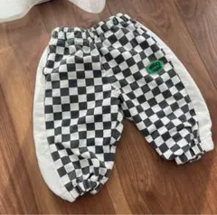 チェック柄ズボン　スウェット　80