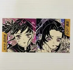 鬼滅の刃　スクエアステッカー　胡蝶しのぶ 栗花落カナヲ 2枚セット