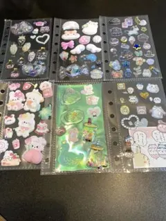 シール帳用　シールレフィル　ちいかわなどおすそ分け　６穴バインダー用　６枚