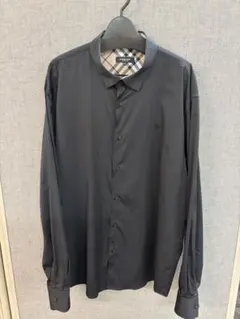 BURBERRY LONDON 長袖シャツ ブラック 4XL