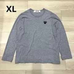 PLAY COMME des GARCONS 長袖Tシャツ グレー M - メルカリ