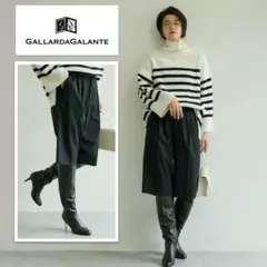 GALLARDAGALANTE／雑誌多数掲載／ハーフスラックスパンツ ブラック