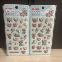 トムとジェリー　　ぷくぷくシール　　2枚セット