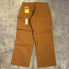 新品 カーハート B11 ウォッシュド ダック ペインター パンツ茶 36x30