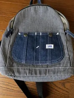 Lee キッズ リュック ヒッコリーストライプ ほぼ未使用 美品のサムネイル