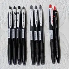 油性ボールペン REX GRIP SUPER GRIP 0.7mm 9本セット