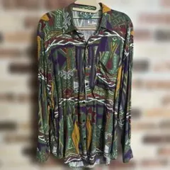 総柄シャツ レトロ ヴィンテージ