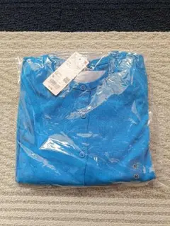 【ユニクロ】青色 Mサイズ 長袖カーディガン