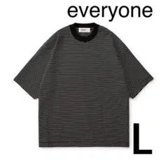 everyone border S/S tee shirt (BLACK)