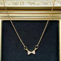 ☆ネックレスアジャスター付きに変更OK☆リボンチャームネックレス