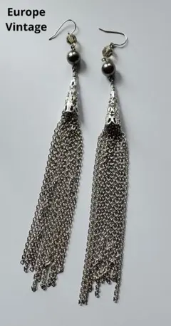 Europe Vintage　ヴィンテージ　タッセル　ロングピアス　ジュエリー