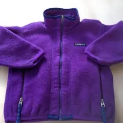 patagonia フリースジャケット 紫 5T 110サイズ