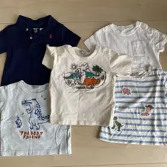 【美品】80 90サイズ子供用Tシャツセット（トイ・ストーリー、恐竜など）