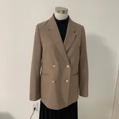 anySiS ベージュ ダブルボタン テーラードジャケット