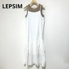 新品 レプシィム ホワイトキャミワンピース レース レディース 春夏