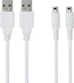 POTRRCIUSUER 3DS 充電器 充電ケーブル1.2m 2本セット US