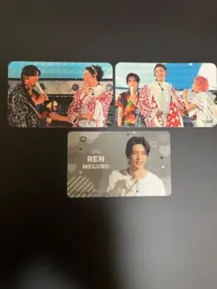 SnowManトレカセット、目黒蓮さんのステッカー