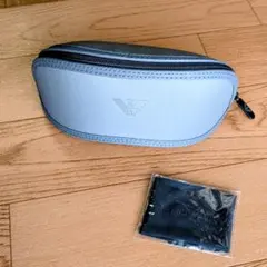 EMPORIO ARMANI アルマーニ グレー メガネケース＆メガネ拭き 1 