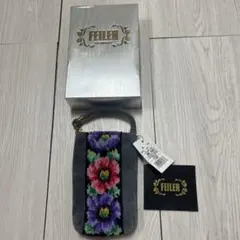 最終価格！タグ付き　未使用フェイラー　ショルダーポーチ　スマホケース　グレー