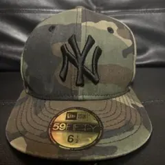 New Era ヤンキース　59FIFTY 迷彩キャップ 6 1/2 52㎝