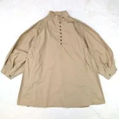 フリークスストア バンドカラー チュニックシャツ プルオーバー　シャカシャカ素材のサムネイル