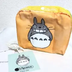 新品 未使用 レスポートサック となりのトトロ コラボポーチ オレンジ×水色