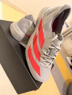 アディダス　アディオス　プロ4 シルバー/レッド 25.5cm