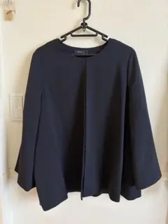 CLOSSI ネイビー ノーカラージャケットのサムネイル