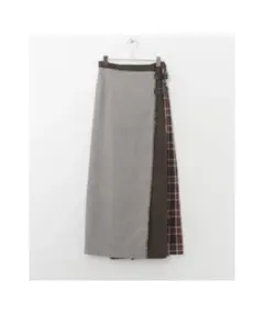 MIXチェックラップスカート