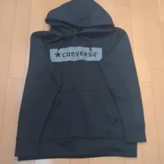 CONVERSE 黒 フード付きパーカー