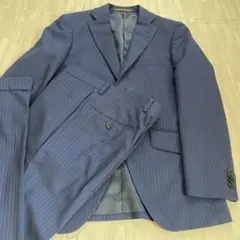 限定値下げ　ユニバーサルランゲージ　ネイビー ストライプ ビジネススーツ　新品
