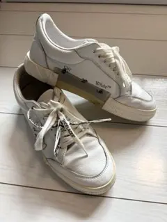 OFF-WHITE レザースニーカー ホワイト26.5cm