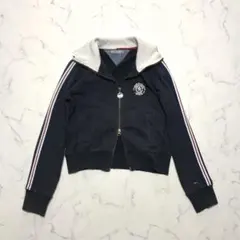 Tommy Hilfiger Y2K zip hoodie グランジ 短丈