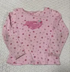 《大幅お値下げ》当時物　メゾピアノ　イチゴ柄 120cm 長袖カットソー