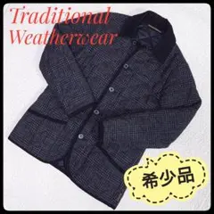 トラディショナルウェザーウェア　ウール キルティングジャケット　チェック柄