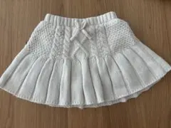 petit main プリーツニットスカパン Sサイズ(80-90)