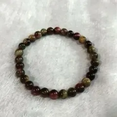 ブレスレット 天然石 バイカラー マルチカラー タイガーアイ