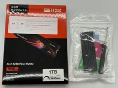 新品　SSD 1TB M.2 2280 PCIe NVMe 3400MB/s