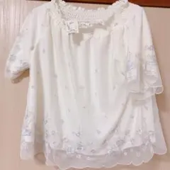 アースミュージックアンドエコロジー　レーストップス　半袖　Ｆ