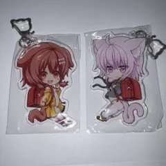 猫又おかゆ　戌神ころね アクリルキーホルダー