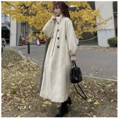 【タグ付】Ermé ❤️エルメ Stand collar shaggy coat