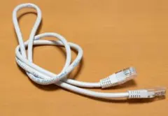 LANケーブル　CAT.5e　4本セット①50㎝②150㎝③100㎝×2 白