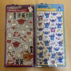 ベイマックスとスティッチ　 ボンボンドロップシール 2枚セット　正規品