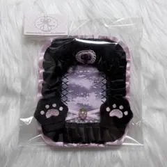 硬質ケース レースデコ ピンク 黒